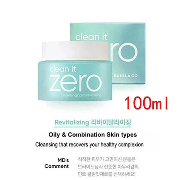 BANILA CO Clean It Zero Cleansing Balm 25ml/100ml - Demaquilante para Remover Maquiagem dos Olhos, Lábios e Rosto - Tudo em Um - Cosméticos Coreanos.