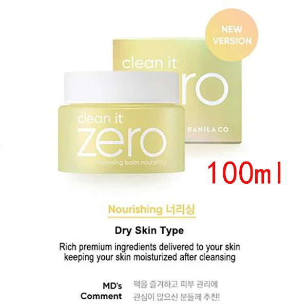 BANILA CO Clean It Zero Cleansing Balm 25ml/100ml - Demaquilante para Remover Maquiagem dos Olhos, Lábios e Rosto - Tudo em Um - Cosméticos Coreanos.