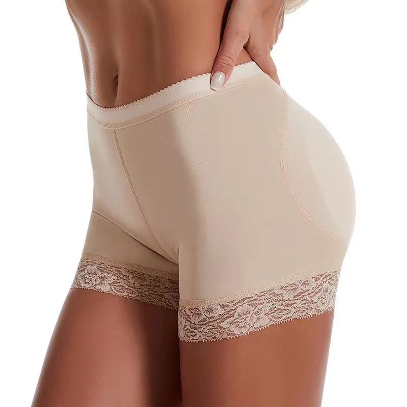 Calçinhas sexy de levantamento de bumbum para mulheres, modeladoras de corpo, com efeito de aumento dos glúteos.