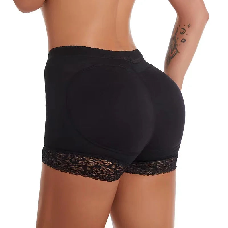 Calçinhas sexy de levantamento de bumbum para mulheres, modeladoras de corpo, com efeito de aumento dos glúteos.