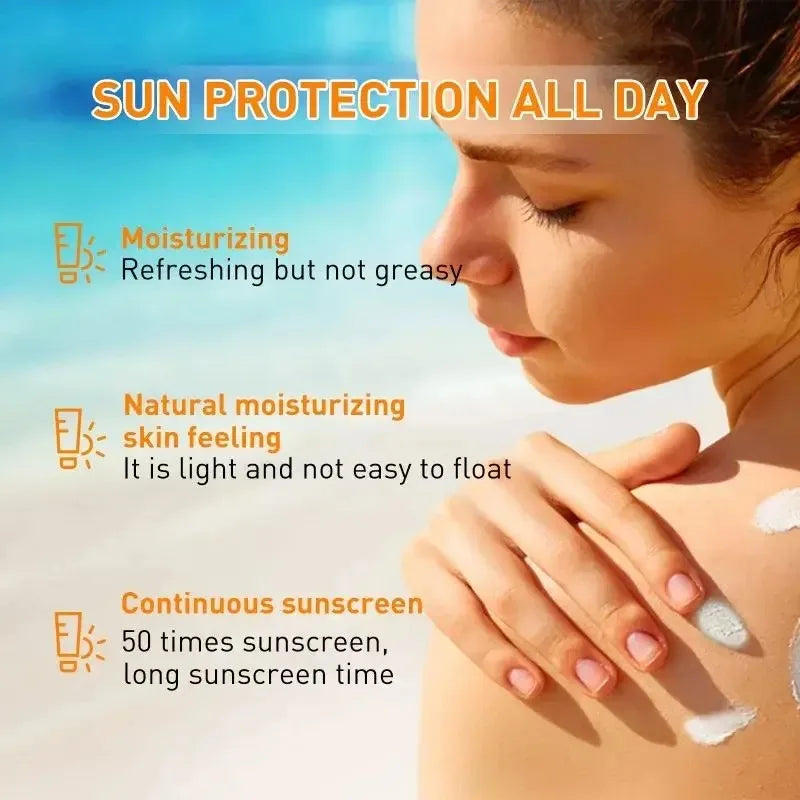 Protetor Solar Facial e Corporal Original, Creme Solar Clareador, Protetor Solar, Creme Protetor de Pele, Creme Anti-Sol, Creme de Proteção Facial SPF 50