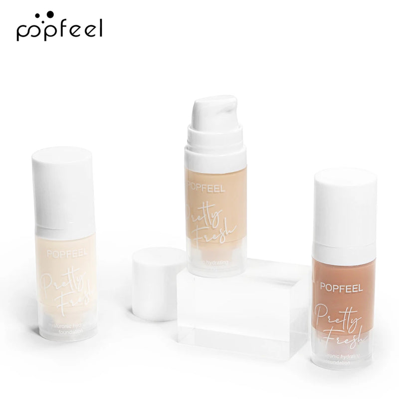 Base Líquida POPFEEL, 1 Unidade – Produto de Maquiagem para o Rosto de Longa Duração – Base Hidratante e Corretivo.