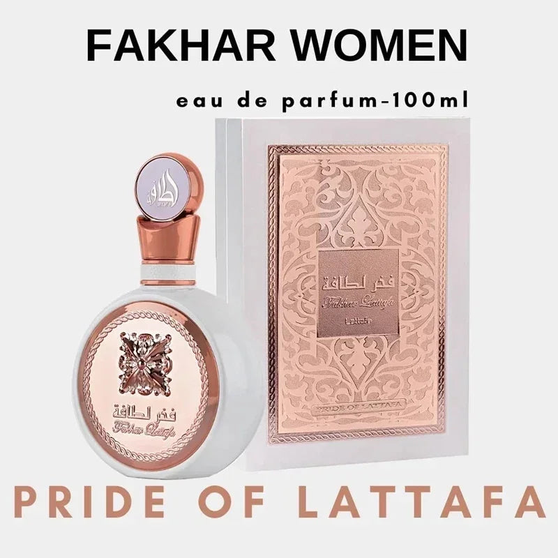 100ML Perfume Original Fakhar Body Spray para Mulheres - Alta Qualidade, Eau De Parfum, Presente.