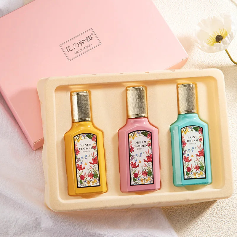 Conjunto de Presente de Perfume Feminino de Marca de Luxo, Quatro Peças, 80ml, Fragrância Floral Duradoura, Exala Charme Feminino, Eau De Parfum.