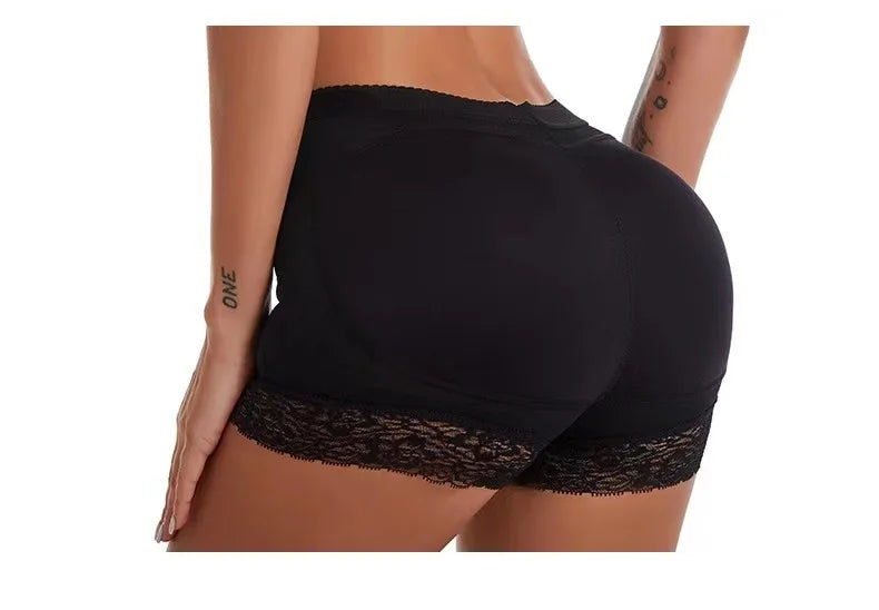 Calçinhas sexy de levantamento de bumbum para mulheres, modeladoras de corpo, com efeito de aumento dos glúteos.