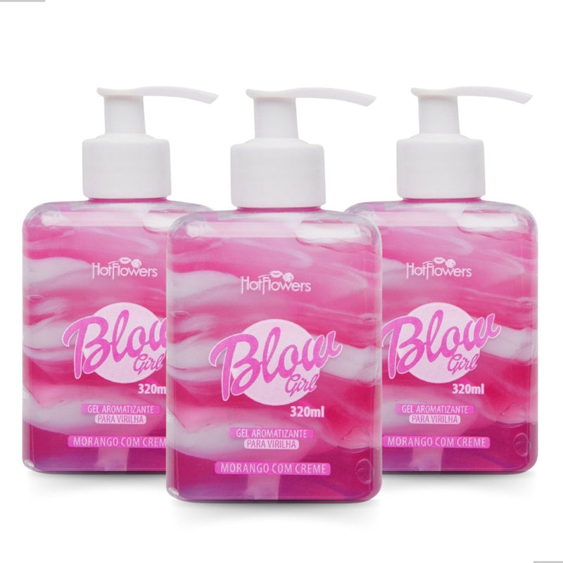 KIT 3 UNIDADES BLOW GIRL MORANGO COM CREME - 320ML